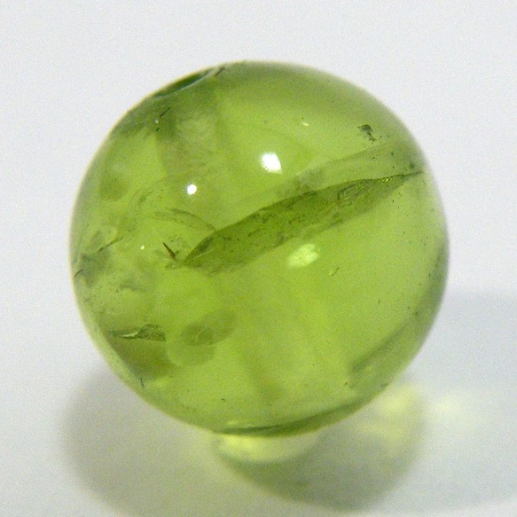 天然石粒売りビーズ1点もの ペリドット(Peridot) ビーズ/貫通穴あり gs 