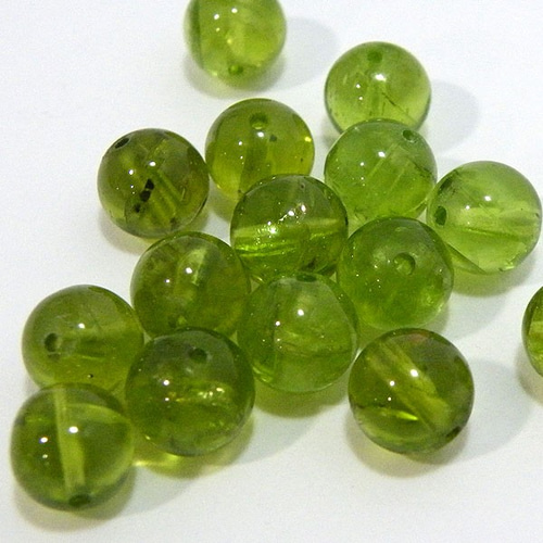 天然石粒売りビーズ1点もの ペリドット(Peridot) ビーズ/貫通穴あり gs 