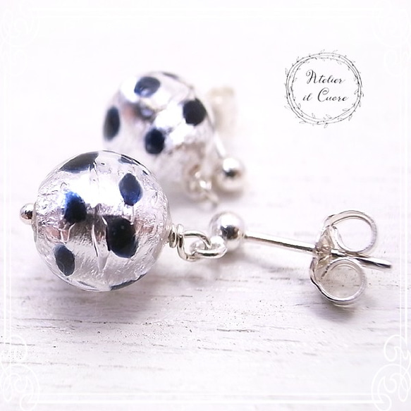 Atelier il Cuore　Silver 925 ピアス Silver Ladybug　de-90-cu-08 2枚目の画像