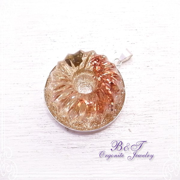 B&T（毘殊）　オルゴナイトジュエリー・シルバーペンダント（ペンダントトップ）　de-09-oj-55