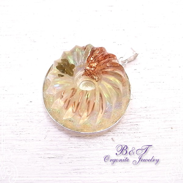 B&T（毘殊）　オルゴナイトジュエリー・シルバーペンダント（ペンダントトップ）　de-09-oj-56