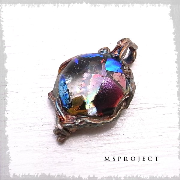 MS project　シルバー1000　チタンガラスペンダント　de-67-ms-057