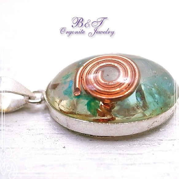 B＆T（Vin）Orgonite Jewelry·Silver Pendant de-09-oj-65 第3張的照片