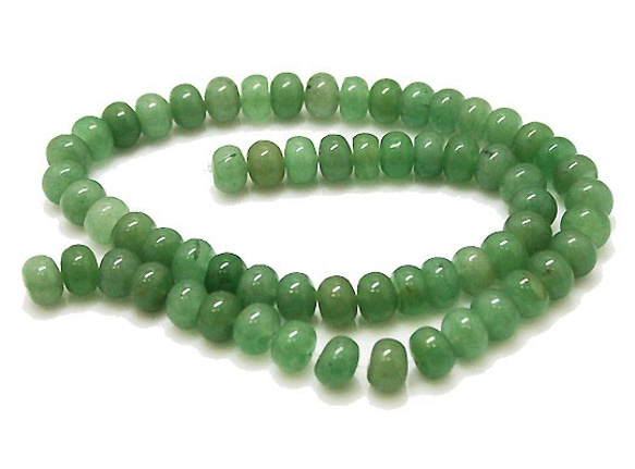 天然石珠線批發Aventurine（aventrine）Rondel Beads timy-278 第1張的照片