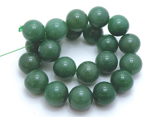 天然石 ビーズ ライン 卸売　グリーンアベンチュリン　丸玉ビーズ　18mm　aventrine-round-18