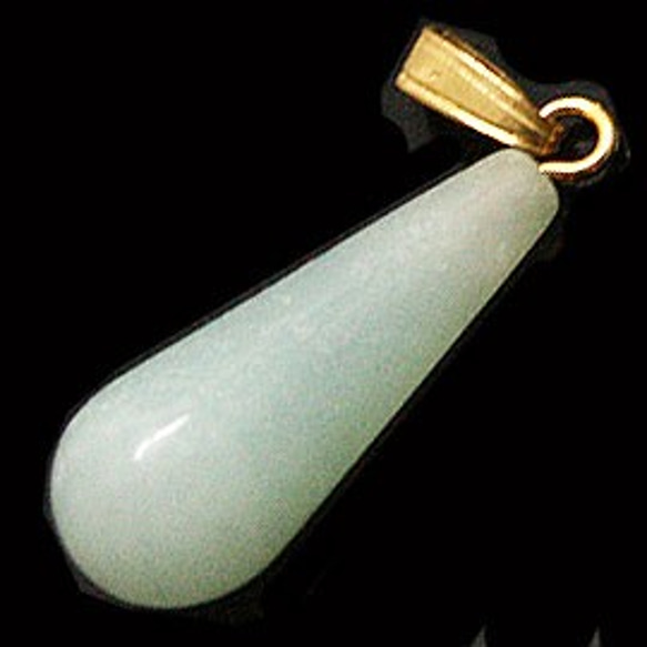 天然石材配件亞馬遜（Amazonite）吊式吊墜配件（2件套）ti-pa-1307 第2張的照片