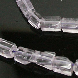 天然石珠線批發紫水晶（Ametyst）廣場/粗糙珠子部分阿里-27 第2張的照片