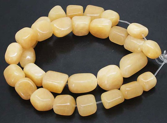 天然石珠線批發Aragonite Tumble Beads timy-138 第1張的照片