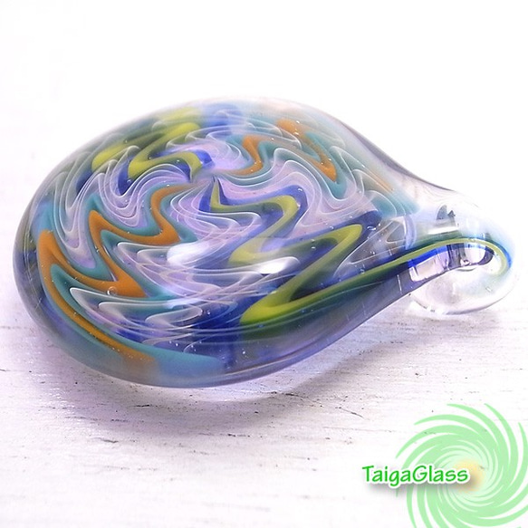 TaigaGlass　ペンダントトップ　de-03-tg1332 3枚目の画像