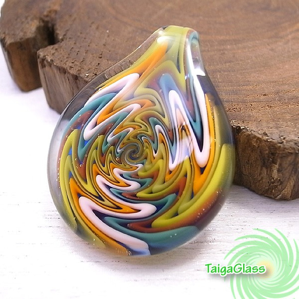 TaigaGlass　ペンダントトップ　de-03-tg1333 4枚目の画像