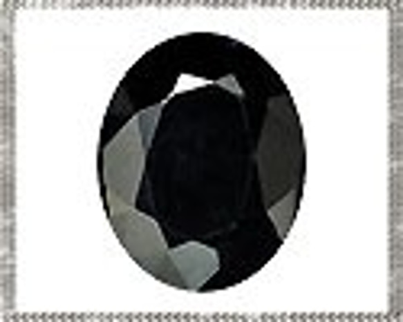天然石 ルース 卸売　 ブラックスピネル(Black spinel) 　オーバルカット　3x5mm 1枚目の画像