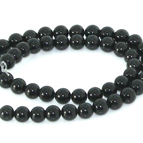 天然石 ビーズ ライン 卸売 オニキス（onix） 丸玉(ラウンド)ビーズ  