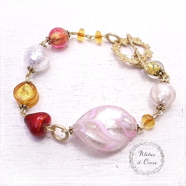 Atelier il Cuore　ヴェネチアンブレスレットPassion fruit　de-90-cu-19