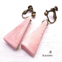 Kasumi三角形骨耳環de-59-ks-149 第2張的照片