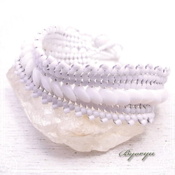 Byoryu Rattle Snake Bracelet White de-36-by-55 第1張的照片