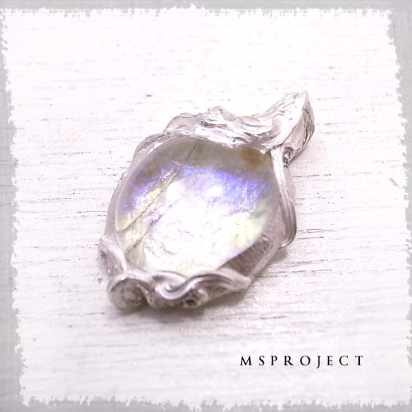 MS project　シルバー1000　チタンガラスペンダント　ペンダントトップ　de-67-ms-069