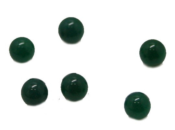 天然石材零件綠色瑪瑙圓形零件無孔約6毫米（20件套）ti-pa-1157a 第2張的照片