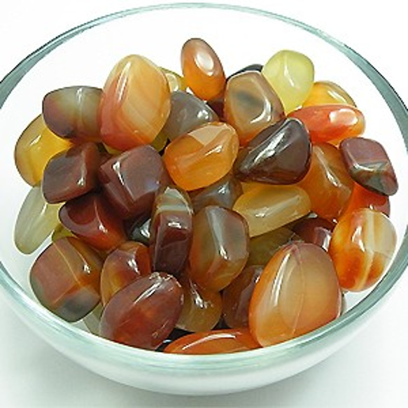 天然石タンブル　カーネリアン（Carnelian）　500g　ti-tam-07 2枚目の画像