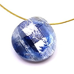 【數量有限！ ] 天然石珠出售藍晶石 Maron 刻面切割珠部件（2 件套）ti-pa-13 第2張的照片