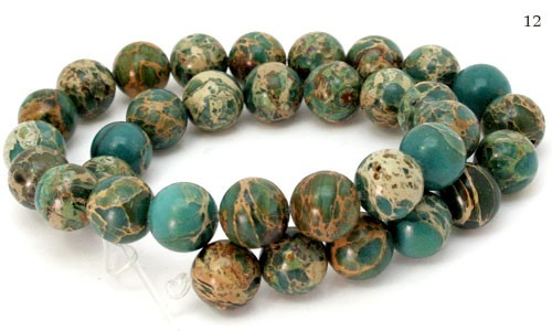 天然石 ビーズ ライン 卸売　カオリナイト/カオリン（ハオリサイト）　丸玉(ラウンド)ビーズ　12mm