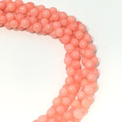 天然石珠線批發海竹珊瑚海竹珊瑚粉色骨形珠子liw-co-63 第2張的照片