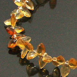 天然石珠線批發黃水晶（黃水晶）侯爵切珠阿里216 第2張的照片