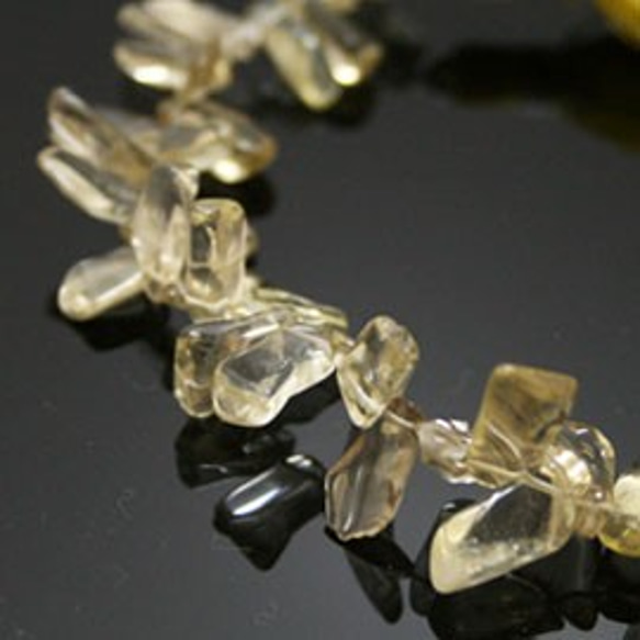 天然石珠線批發黃水晶（黃水晶）切珠阿里-241 第2張的照片