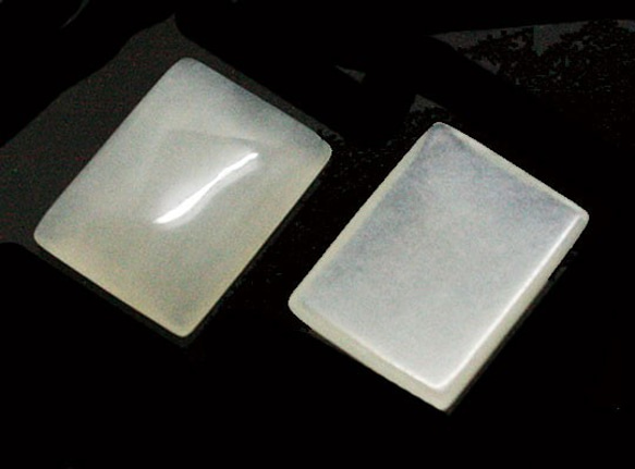 天然石材配件新玉（New Jade）方形配件（3件套）ti-pa-1408 第2張的照片