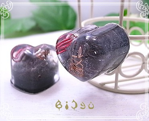 Baikuroppuri心形磁鐵與orgonite bijyu-42 第4張的照片