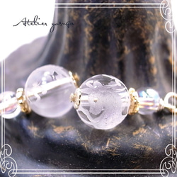 Atelier yosuga獨角獸水晶耳環（K24金色飾面）de-94-ay-11 第2張的照片