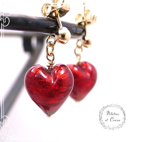 Atelier il Cuore Gold填充了14k Pierce Venetian Heart de-90-cu-33 第5張的照片