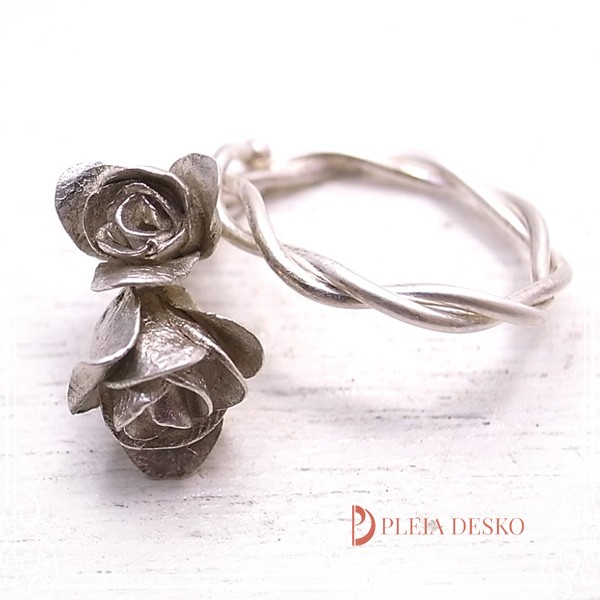 PLEIA DESKO　プレアデスの薔薇(リング)　指輪orスカーフ留め（スカーフリング）　de-100-pd-25