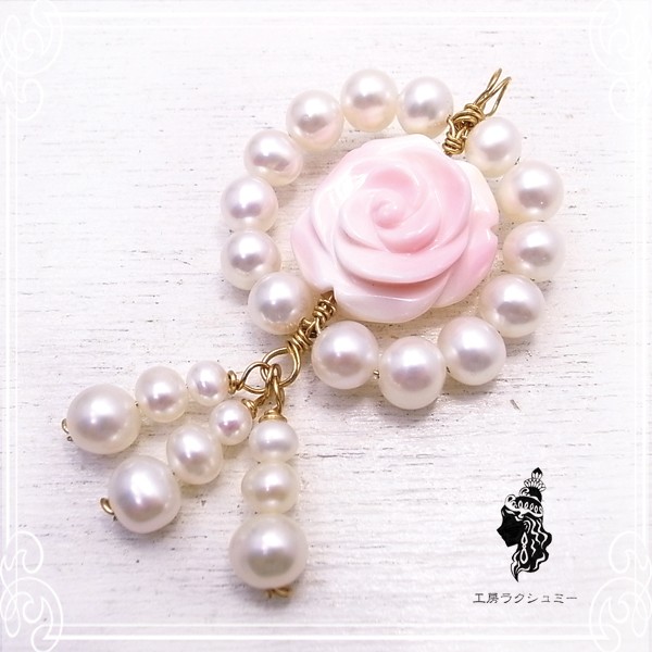 工房ラクシュミー　女神のガーランドペンダントトップ～ゆらゆら～　de-92-kl-45