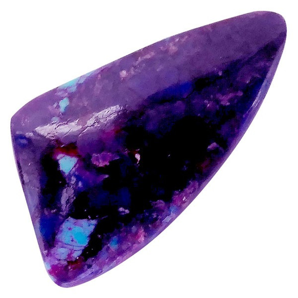 天然石莫哈韋綠松石紫（莫哈韋綠松石）鬆散（凸圓形）st-st-279 第2張的照片