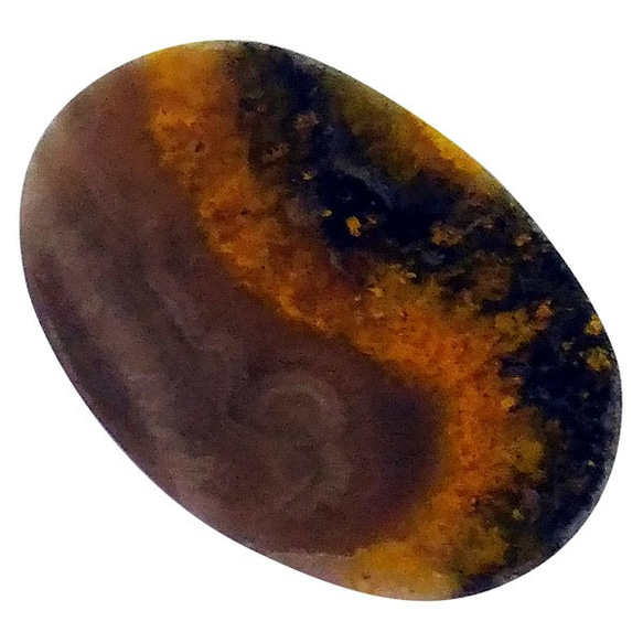 天然石頭大黃蜂碧玉鬆散（凸圓形）st-st-181 第3張的照片