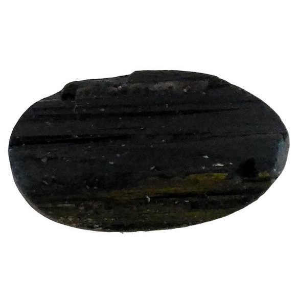 天然石材裸露的裸石黑色電氣石（黑色電氣石）寬鬆（cabochon）ST-ST-194 第2張的照片