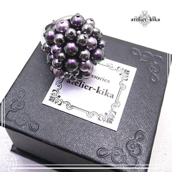 Atelier-Kika珍珠魚子醬戒指（13號）de-104-ak-04 第5張的照片