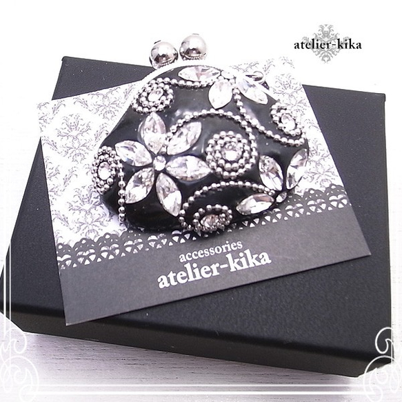 Atelier-Kika Gamaguchi胸針（黑色）de-104-ak-21 第5張的照片