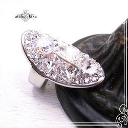 atelier-kika Crystal Long Ring（No.13）de-104-ak-86 第4張的照片