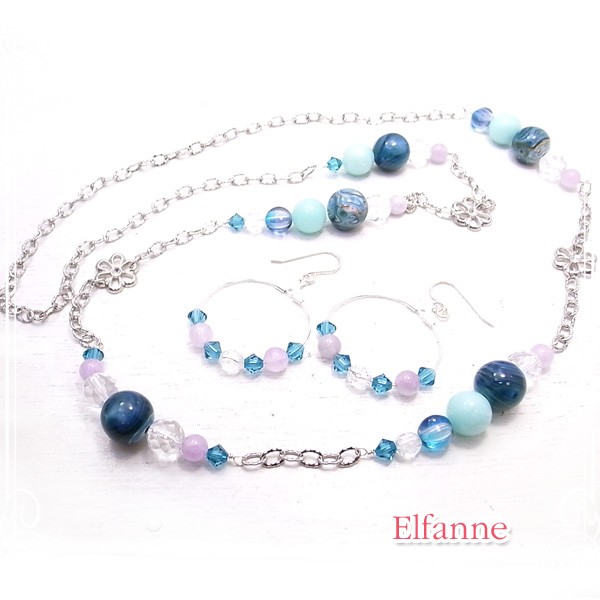 Elfanne　地上に降りた天使　ネックレス＆ピアス　de-81-el-54 (ESWN+P-0002)