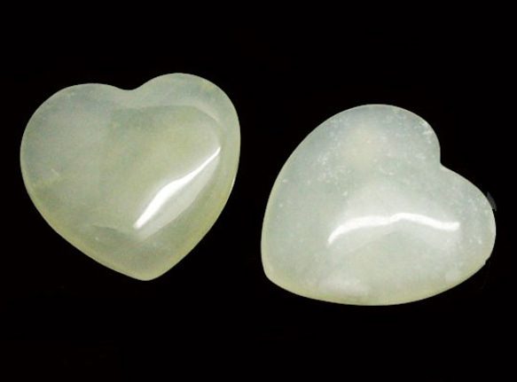 天然石材零件New Jade Heart主題零件（5件套）ti-pa-1396 第1張的照片