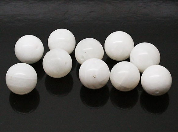 天然石材零件貝殼/珍珠貝母球形零件（20套）ti-pa-1058 第1張的照片