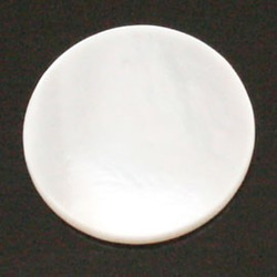 天然石材零件貝殼/珍珠母扁平圓形無孔零件 ti-pa-988 第2張的照片