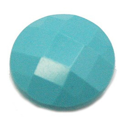 人造石零件珠子人造綠松石（人造石）圓形零件（2套）TI-PA-1276 第1張的照片