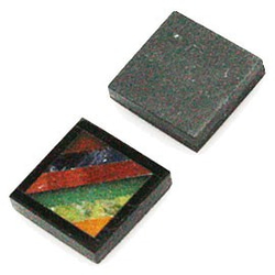 シンセティック　合成石　パーツ 人工石　合成石ビーズ（2個セット）　ti-syn-14 2枚目の画像