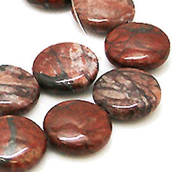 天然石珠線批發珍貴的碧玉硬幣珠TIMY-285 第2張的照片