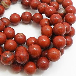 天然石珠線批發紅碧玉圓珠約10mm red-ja-10m 第2張的照片