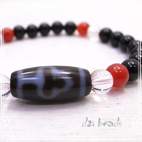 dzi-beads　菩提天珠ブレスレット　de-11-dz-43 2枚目の画像