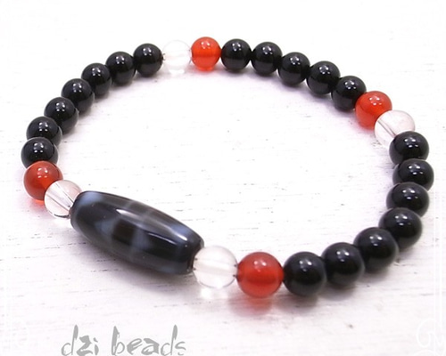 天珠虎牙珍珠手鍊de-11-dz-46 手鍊trésor 的作品8399107｜Creema