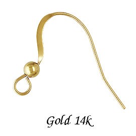 ゴールドピアスパーツ/ビーズタイプ　14KYG　ge16-14y（3組セット）